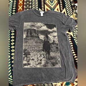 Western oversized graphic T